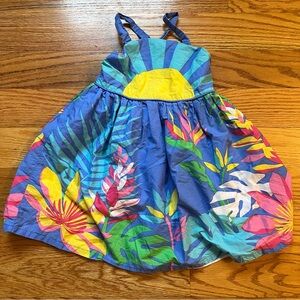 Shrinking Violet blue floral sundress size 4T